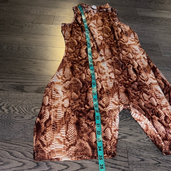 SHEIN Snake skin romper playsuit Sz Large - Picture 6 of 14